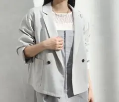 ダブルジャケット ユニクロ　GU zara ハニーズvis dholic好きにのサムネイル
