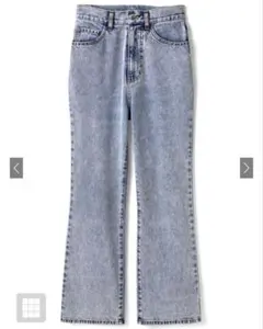 GRL ハイウエストセミフレアデニムパンツ[cu289]