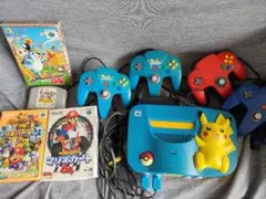 NINTENDO64 ピカチュウデザイン 本体とゲームセット