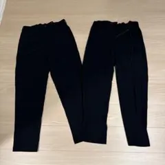 UNIQLO ウルトラストレッチパンツ　丈長めモデル　黒　2枚セット