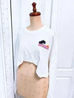【新品未使用品‼︎】Bershka♡クロップド丈♡スウェット♡ホワイト