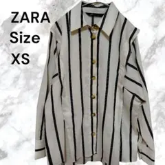 ZARA ストライプ柄 長袖シャツ XSのサムネイル
