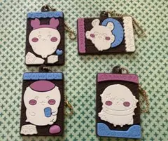 キャラパキ ラバーマスコット ちいかわ モモンガ　カニ　ラッコ　栗まんじゅう