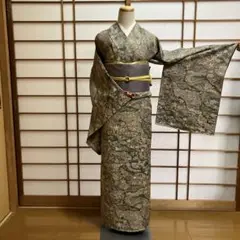 ★専用★【単衣　天目織】染織美術品　薬墨染　洋草花重ね文　染と織の優美さ際立つ 2026年最新】天目織の人気アイテム - メルカリ
