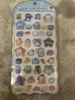 【正規品】コットンパフィーシール サンリオ はぴだんぶい シール ぷっくり