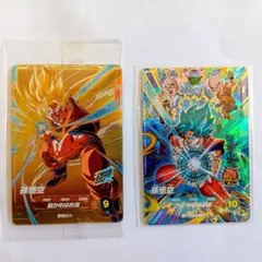 ドラゴンボールヒーローズ　孫悟空　プロモ２枚セット ドラゴンボールヒーローズ 孫悟空 プロモ P PBBS-11 - メルカリ
