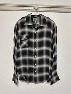 bape a bathing ape ヘビーオンスネルシャツ　チェック　ブラック A BATHING APE（アベイシングエイプ） シャツ ONE POINT FLANNEL CHECK