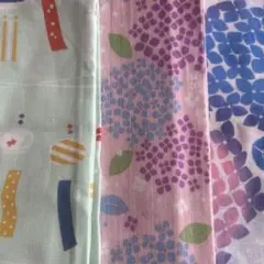 a*a様 花柄と金魚デザインの手ぬぐい