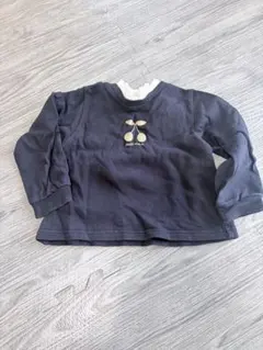 petit main さくらんぼ刺繍 長袖トップス