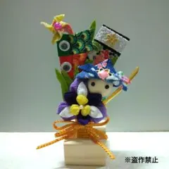 つまみ細工　端午の節句　ミニ羽子板　5月のお飾り ②