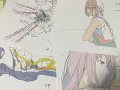 台湾限定　劇場版 チェンソーマン レゼ編 原画 A5 ポストカード 四枚セット