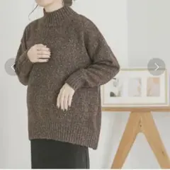 ITEMS URBAN RESEARCH ブラウン ハイネックニット