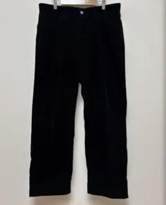 90s OLD UNIQLO コーデュロイパンツ ノータック ブラックY2K