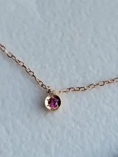 美品★Canal 4℃ K10 PGブレスレット ルビー ジルコニア