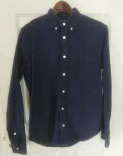 C 　古着　GAP ギャップ ボタンダウン Yシャツ 紺　 長袖 S　カジュアル