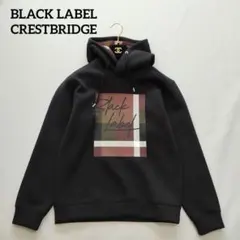 美品】ブラックレーベルクレストブリッジ 半袖パーカー チェック