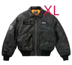 XL 即発送 PALACE SCHOTT CWU BOMBER JACKET 黒