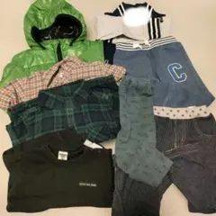 【16日までお得】95サイズ8点まとめて　あったかパンツネルシャツトレーナー