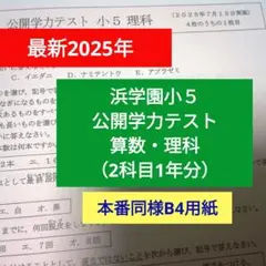 2026年最新】浜学園 小5 公開テストの人気アイテム - メルカリ