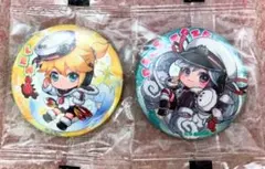 雪ミク2022「初音ミク 鏡音レン」イラスト 缶バッジ 2個 まとめて