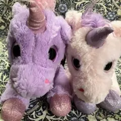 あ*様 ユニコーン ぬいぐるみ ゆめかわ2体セットのサムネイル