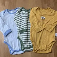 UNIQLO 長袖ボディスーツ 3点セット 90サイズ