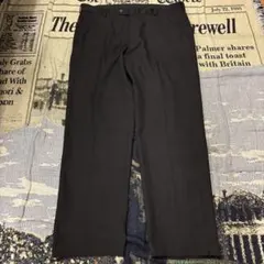 Vintage 90s IZOD スラックスパンツ ブラック ワイド アメカジ