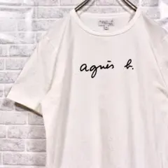 agnès b. ロゴ Tシャツ アニエスベー 半袖 白 PARIS T1