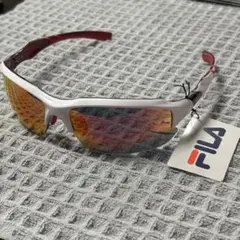 新品 サングラス SF4016J 22% レディース メンズレッド FILA
