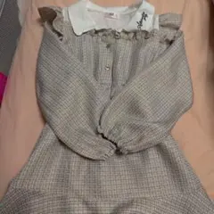 ALGY ツイード風ワンピース
