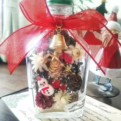 Xmasハーバリウム☆ボトルフラワー