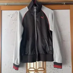 PUMA ジャージ ジャケット Lサイズ ダークグレー/ライトグレー