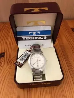 TECHNOS　テクノス 腕時計　5ATM　電池交換済　箱付のサムネイル