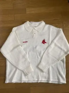 Perushu Red Sox ポロニット ホワイトのサムネイル