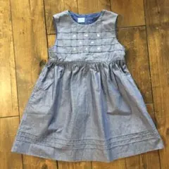 ファミリア ワンピース 110 小花刺繍 美品