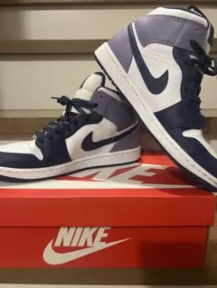 NIKE Air Jordan 1 ホワイト/ネイビー/パープル