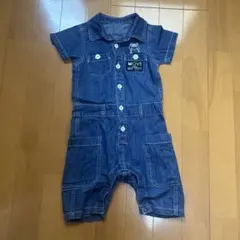 BREEZE デニム 半袖ロンパース
