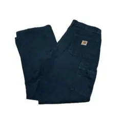 【90s】美品 Carhartt ブラックワークパンツ30×30 レア
