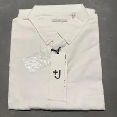 新品タグ付 +J 長袖オーバーサイズシャツ L 白のサムネイル