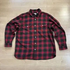 Levi's（リーバイス）ネルシャツ 新同品　レッド（L）