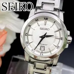 稼動品】腕時計 セイコー プルミエ SEIKO 新品電池 デイト