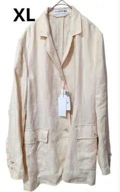 【新品タグ付】ユニクロ INES リネン100％ 麻 ジャケットXL イネス