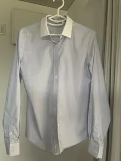 THE SUIT COMPANY レース襟つきストライプシャツのサムネイル