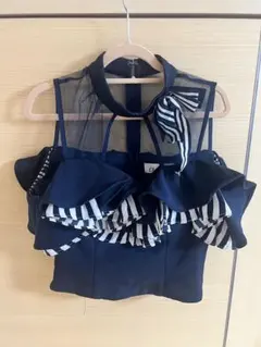 an ネイビーセットアップキャバドレス