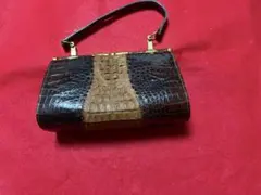 ハンドバッグ 黒と茶色 1839-03-7