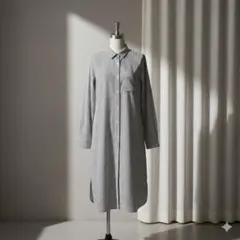 サマンサモスモス SM2 ワンピース 長袖 ストライプ シャツワンピース　Ｍ