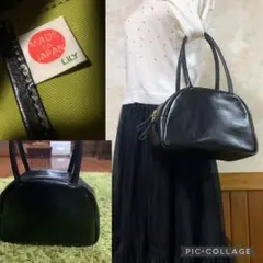 LILY本革バック♡（黒）日本製のサムネイル