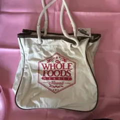 ハワイ　ホールフーズ　エコバッグ　トートバッグ クリスマス限定品 未使用