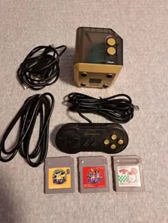 【懐かしいGBを大画面でプレイ】Gaming Consoleブラック・ゴールド）