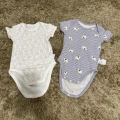 UNIQLO 動物柄ロンパース2枚セット 95cmまで